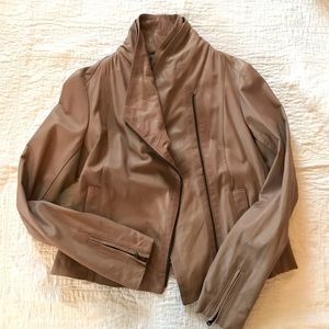Anthropologie Dolan Tan Leather Jacket Medium